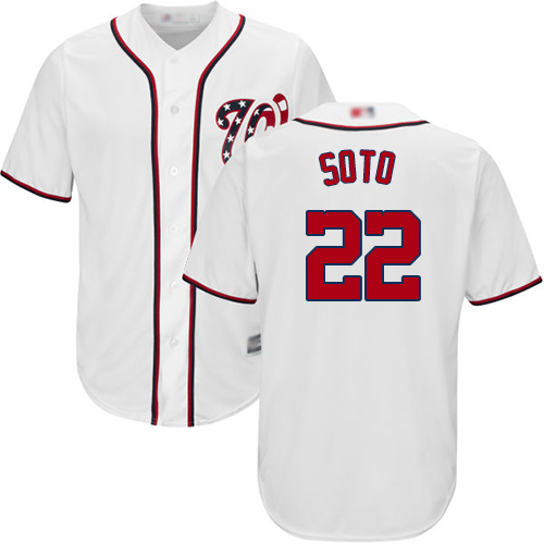 Nationals #22 Juan Soto White New Cool Base Stitched MLB Jersey