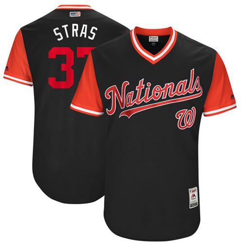 Nationals #37 Stephen Strasburg Navy "Stras" Players Weekend Authentic Stitched MLB Jersey