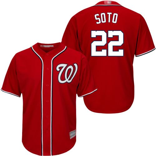 Nationals #22 Juan Soto Red New Cool Base Stitched MLB Jersey
