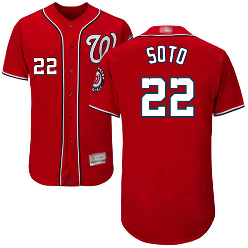 Nationals #22 Juan Soto Red Flexbase Authentic Collection Stitched MLB Jersey