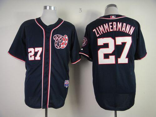 Nationals #27 Jordan Zimmermann Navy Blue Cool Base Stitched MLB Jersey Nationals #27 Jordan Zimmermann Navy Blue Cool Base Stitched MLB Jersey