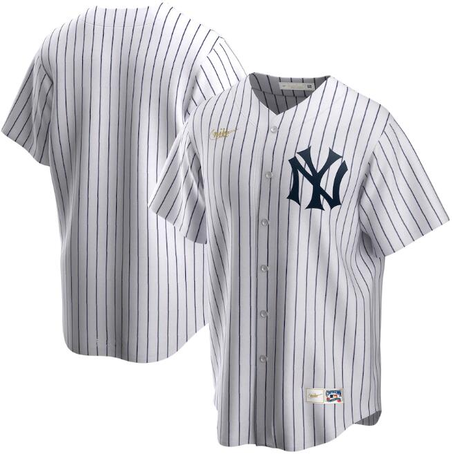 Men's New York Yankees White MLB Cool Base Stitched Jersey
