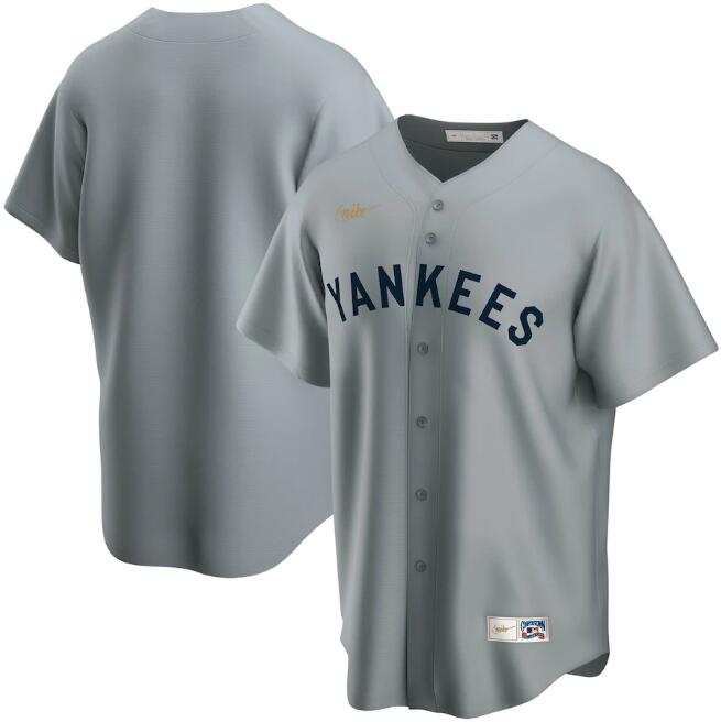 Men's New York Yankees New Grey MLB Cool Base Stitched Jersey