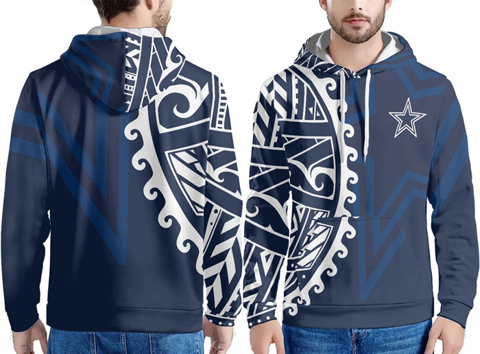 Men's Dallas Cowboys Navy Pullover Hoodie