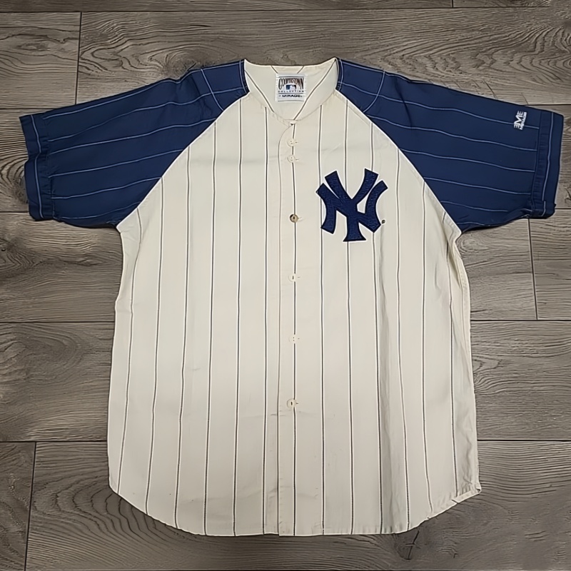 Men's New York Yankees #7 Mickey Mantle Pinstriped Stitched Baseball Jersey Men's New York Yankees #7 Mickey Mantle Pinstriped Stitched Baseball Jersey