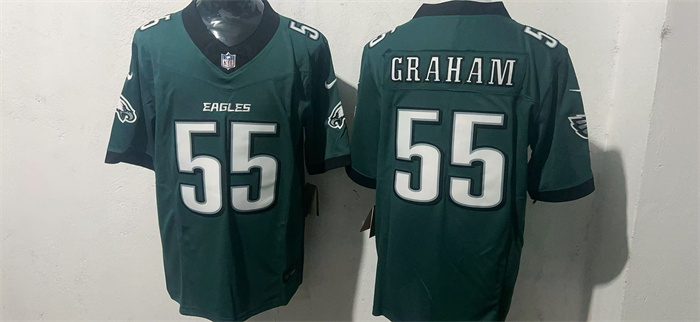 Men's Philadelphia Eagles #55 Brandon Graham Green 2026 F.U.S.E. Vapor Untouchable Limited Stitched Football Jersey