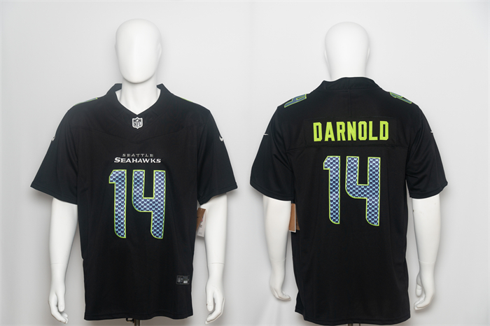 Men's Seattle Seahawks #14 Sam Darnold Black 2026 F.U.S.E. Vapor Untouchable Limited Stitched Football Jersey