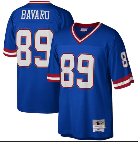 Men's Mitchell & Ness Mark Bavaro Royal New York Giants Jersey