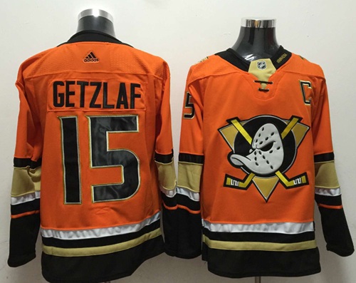 Adidas Ducks #15 Ryan Getzlaf Orange Authentic Stitched NHL Jersey