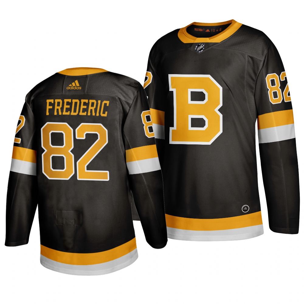 Adidas Boston Bruins #82 Trent Frederic Black 2019-20 Authentic Third Stitched NHL Jersey
