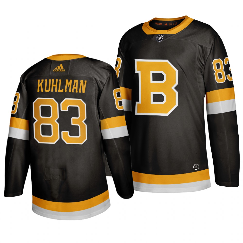 Adidas Boston Bruins #83 Karson Kuhlman Black 2019-20 Authentic Third Stitched NHL Jersey