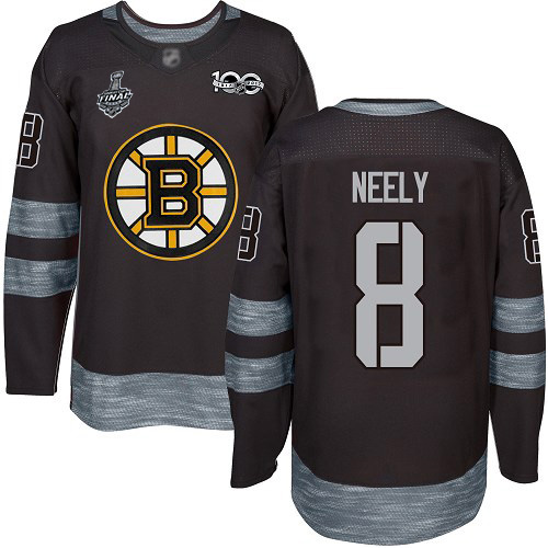 Adidas Bruins #8 Cam Neely Black 1917-2017 100th Anniversary Stanley Cup Final Bound Stitched NHL Jersey