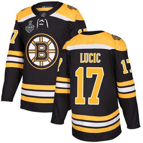 Adidas Bruins #17 Milan Lucic Black Home Authentic Stanley Cup Final Bound Stitched NHL Jersey
