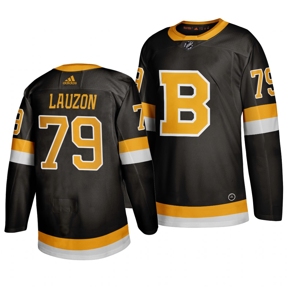 Adidas Boston Bruins #79 Jeremy Lauzon Black 2019-20 Authentic Third Stitched NHL Jersey