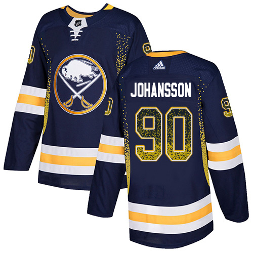 Adidas Sabres #90 Marcus Johansson Navy Blue Home Authentic Drift Fashion Stitched NHL Jersey