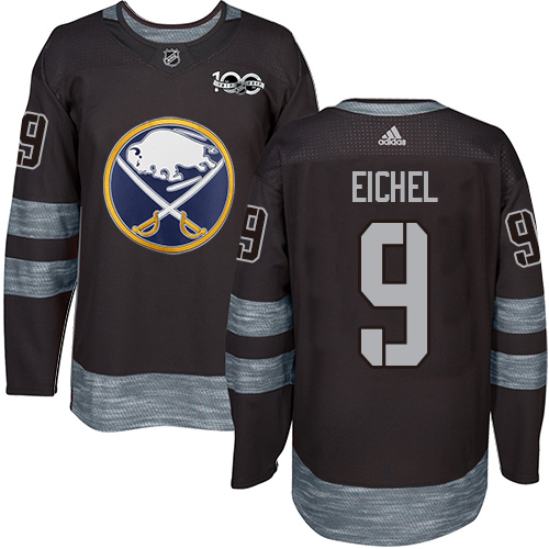 Adidas Sabres #9 Jack Eichel Black 1917-2017 100th Anniversary Stitched NHL Jersey