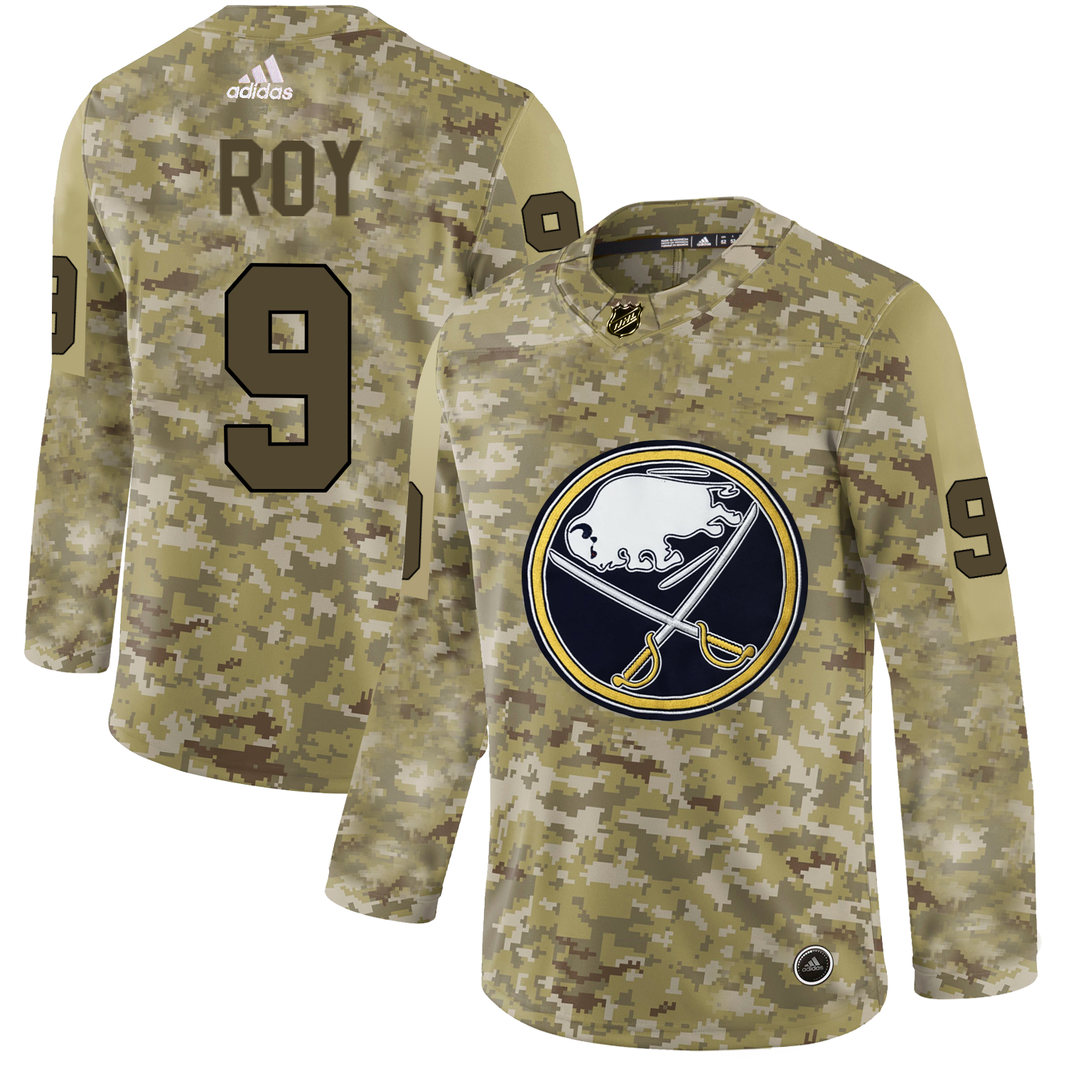 Adidas Sabres #9 Derek Roy Camo Authentic Stitched NHL Jersey