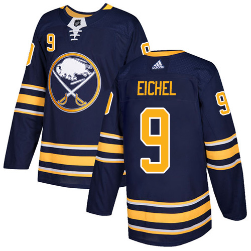Adidas Sabres #9 Jack Eichel Navy Blue Home Authentic Stitched NHL Jersey