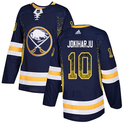 Adidas Sabres #10 Henri Jokiharju Navy Blue Home Authentic Drift Fashion Stitched NHL Jersey