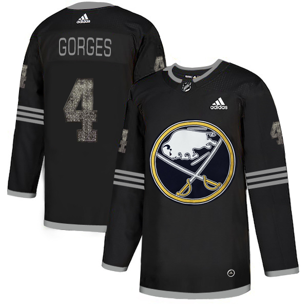 Adidas Sabres #4 Josh Gorges Black Authentic Classic Stitched NHL Jersey