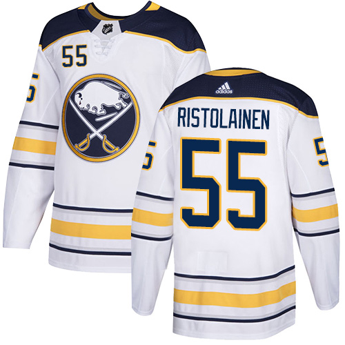 Adidas Sabres #55 Rasmus Ristolainen White Road Authentic Stitched NHL Jersey