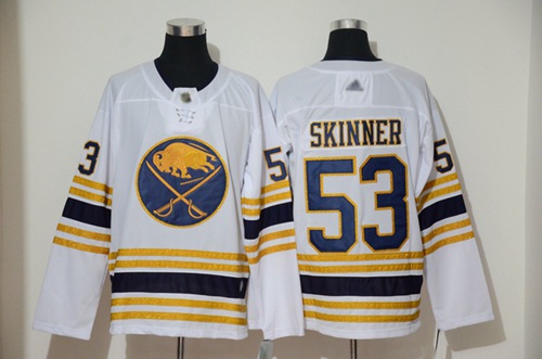 Adidas Sabres #53 Jeff Skinner White 50th Season Authentic Stitched NHL Jersey