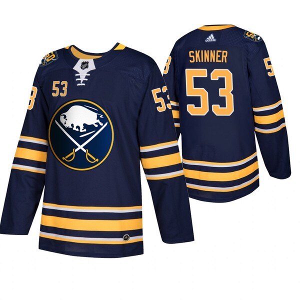 Buffalo Sabres #53 Jeff Skinner Men's Navy 50th Anniversary Home Authentic Jersey