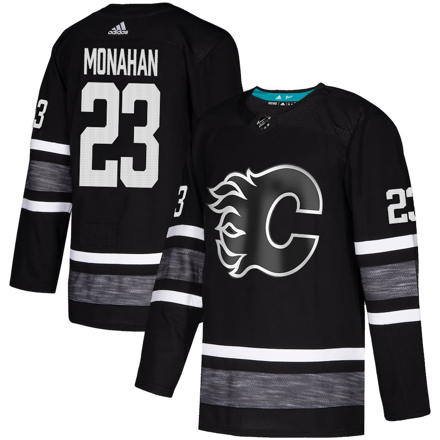 Adidas Flames #23 Sean Monahan Black 2019 All-Star Game Parley Authentic Stitched NHL Jersey