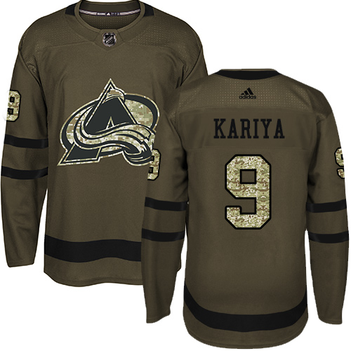 Adidas Avalanche #9 Paul Kariya Green Salute to Service Stitched NHL Jersey Adidas Avalanche #9 Paul Kariya Green Salute to Service Stitched NHL Jersey