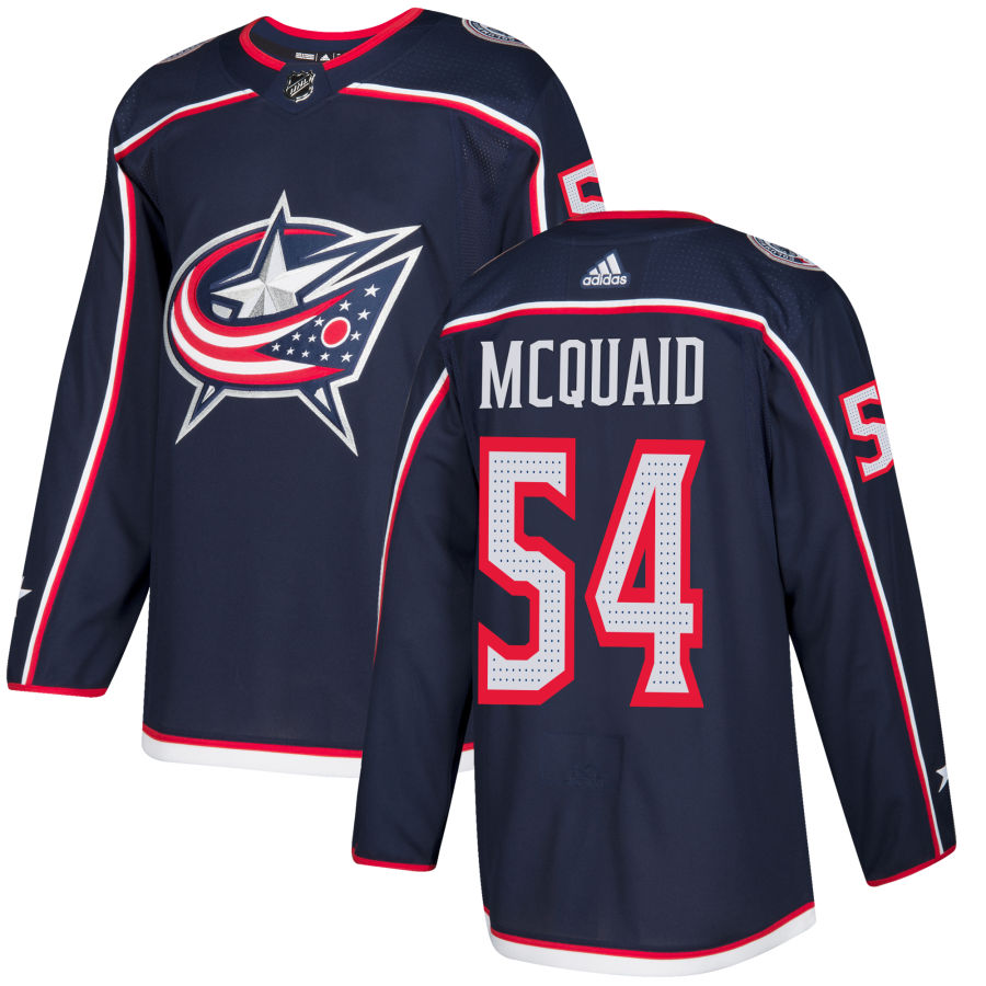 Adidas Blue Jackets #54 Adam McQuaid Navy Blue Home Authentic Stitched NHL Jersey