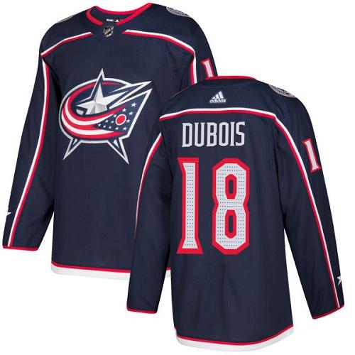 Adidas Blue Jackets #18 Pierre-Luc Dubois Navy Blue Home Authentic Stitched NHL Jersey