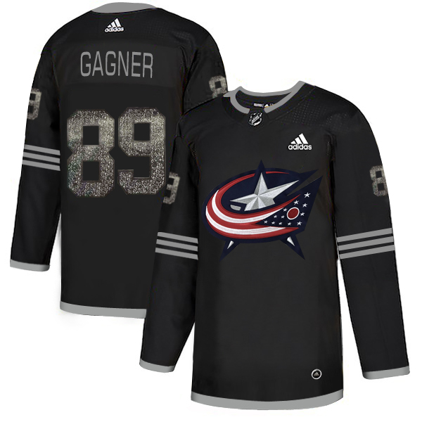 Adidas Blue Jackets #89 Sam Gagner Black Authentic Classic Stitched NHL Jersey