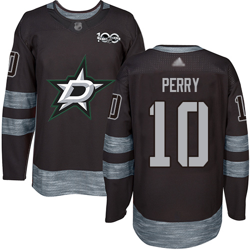 Adidas Stars #10 Corey Perry Black 1917-2017 100th Anniversary Stitched NHL Jersey