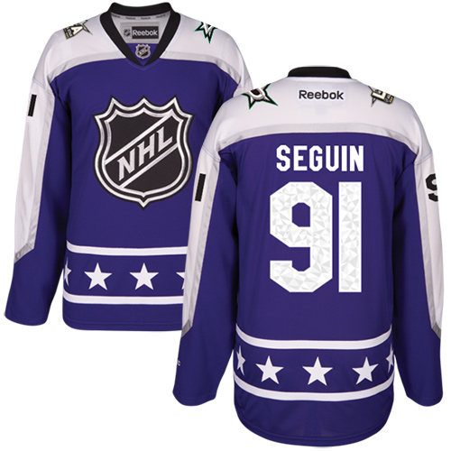 Stars #91 Tyler Seguin Purple 2017 All-Star Central Division Stitched NHL Jersey