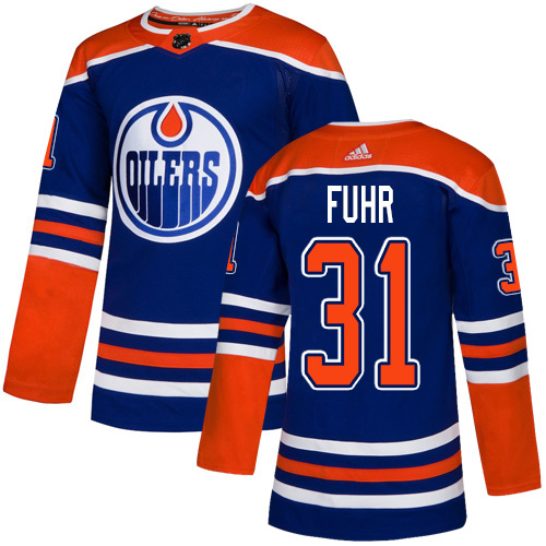 Adidas Oilers #31 Grant Fuhr Royal Blue Alternate Authentic Stitched NHL Jersey Adidas Oilers #31 Grant Fuhr Royal Blue Alternate Authentic Stitched NHL Jersey