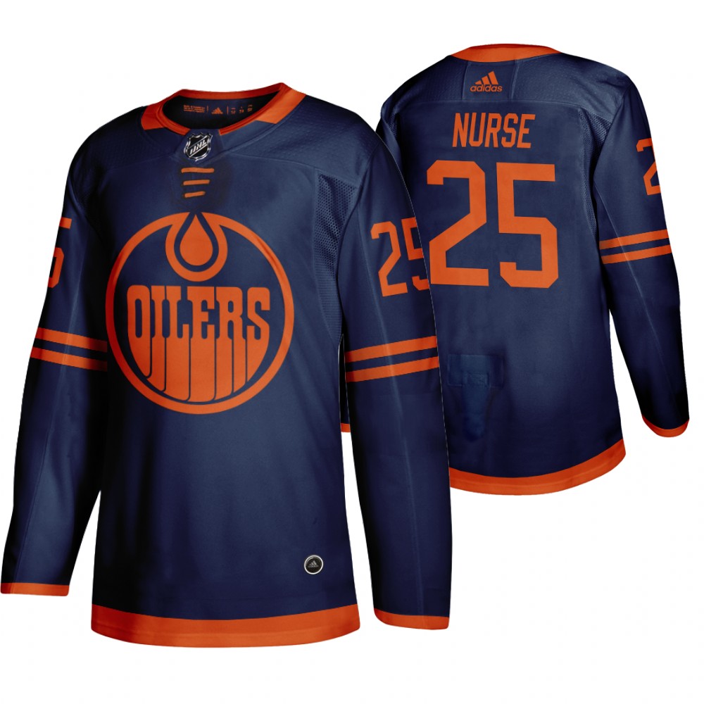 Edmonton Oilers #25 Darnell Nurse Blue 2019-20 Third Alternate Jersey