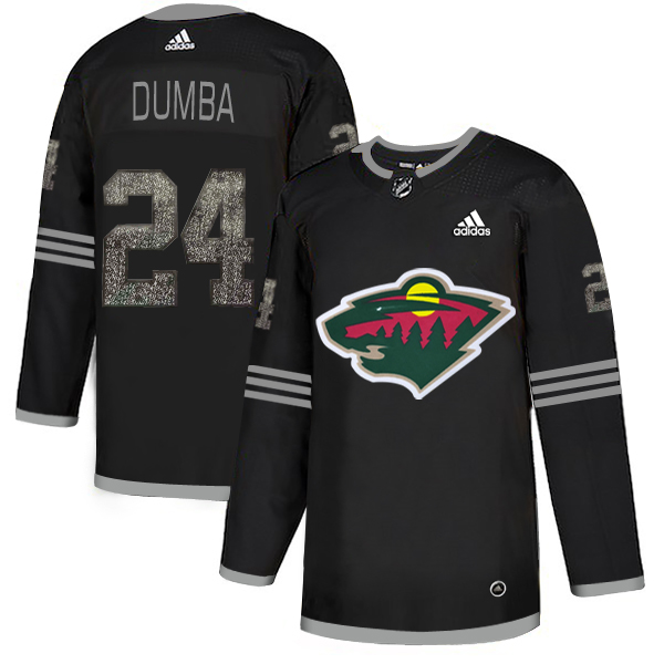 Adidas Wild #24 Matt Dumba Black Authentic Classic Stitched NHL Jersey