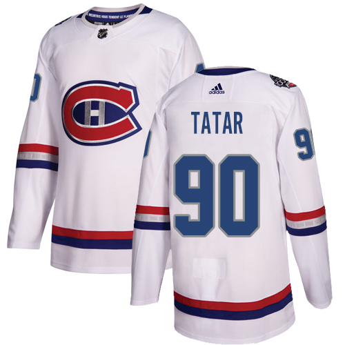 Adidas Canadiens #90 Tomas Tatar White Authentic 2017 100 Classic Stitched NHL Jersey