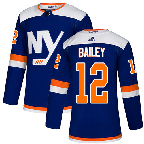 Adidas Islanders #12 Josh Bailey Blue Alternate Authentic Stitched NHL Jersey