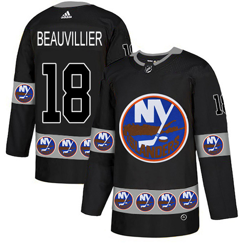 Adidas Islanders #18 Anthony Beauvillier Black Authentic Team Logo Fashion Stitched NHL Jersey