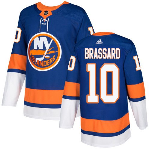 Adidas Islanders #10 Derek Brassard Royal Blue Home Authentic Stitched NHL Jersey
