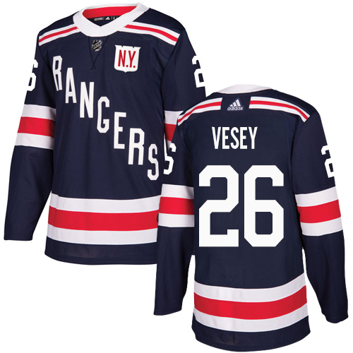 Adidas Rangers #26 Jimmy Vesey Navy Blue Authentic 2018 Winter Classic Stitched NHL Jersey