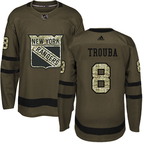 Adidas Rangers #8 Jacob Trouba Green Salute to Service Stitched NHL Jersey