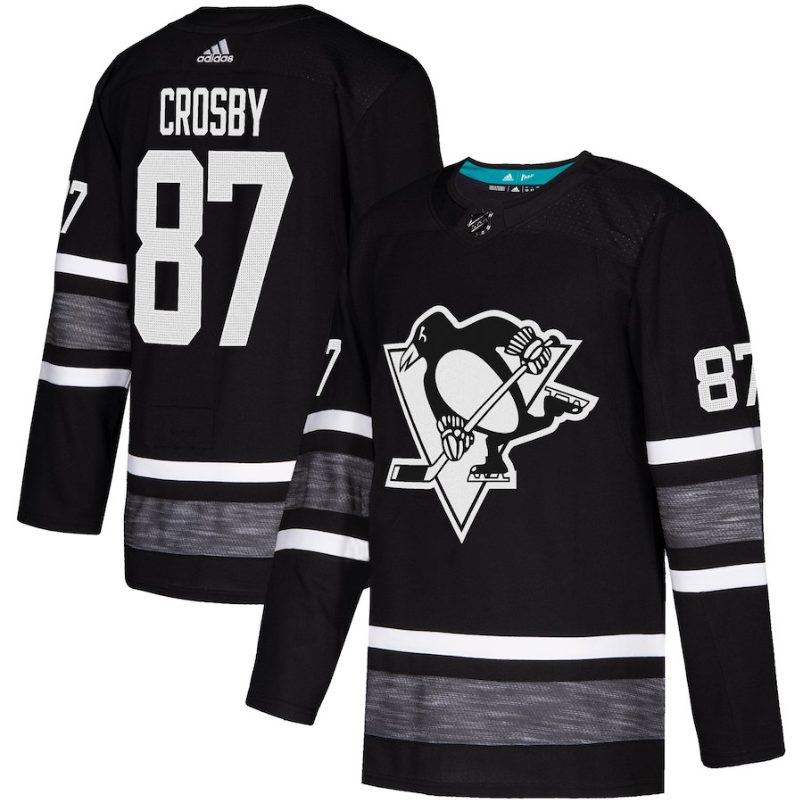 Adidas Penguins #87 Sidney Crosby Black Authentic 2019 All-Star Stitched NHL Jersey