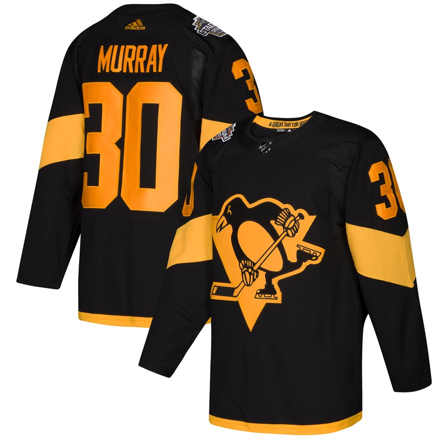 adidas Penguins #30 Matt Murray Black 2019 NHL Stadium Series Authentic Stitched NHL Jersey