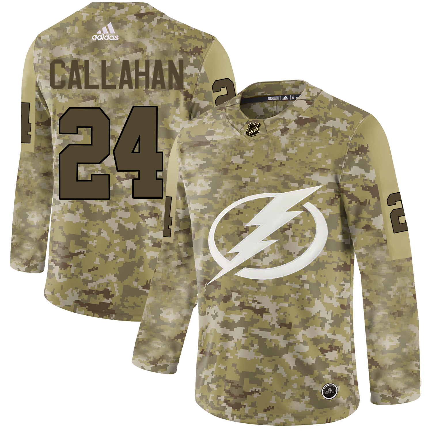Adidas Lightning #24 Ryan Callahan Camo Authentic Stitched NHL Jersey