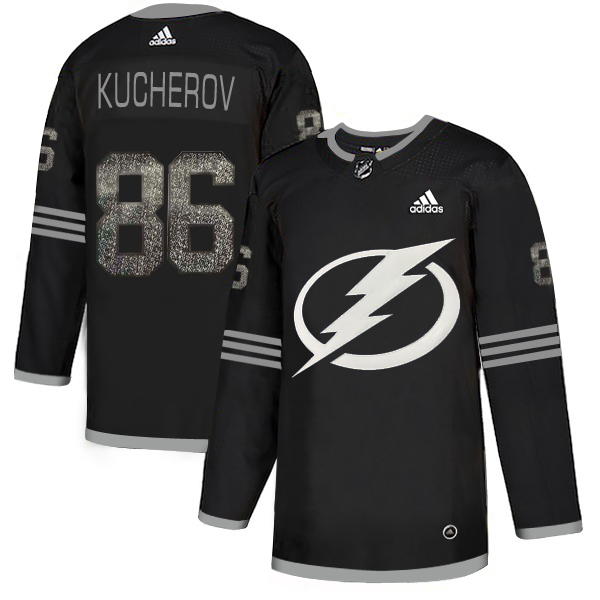 Adidas Lightning #86 Nikita Kucherov Black Authentic Classic Stitched NHL Jersey