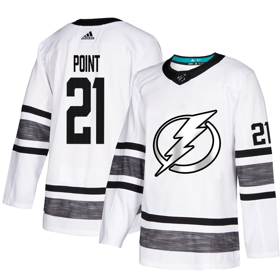 Adidas Lightning #21 Brayden Point White 2019 All-Star Game Parley Authentic Stitched NHL Jersey