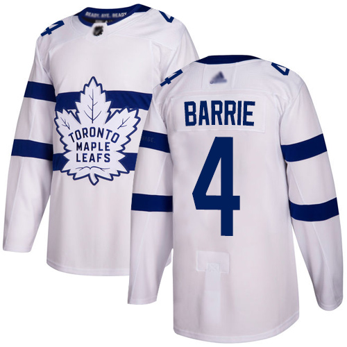 Adidas Maple Leafs #4 Tyson Barrie White Authentic 2018 Stadium Series Stitched NHL Jersey