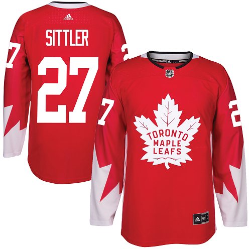 Adidas Maple Leafs #27 Darryl Sittler Red Team Canada Authentic Stitched NHL Jersey